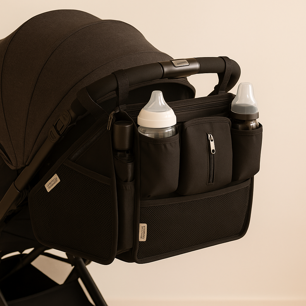 2-in-1 Stroller Cup Holder Organizer