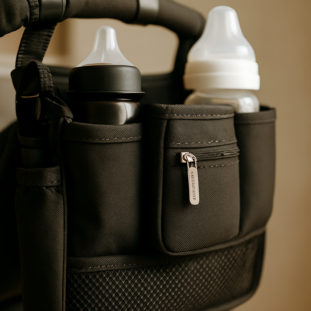 2-in-1 Stroller Cup Holder Organizer