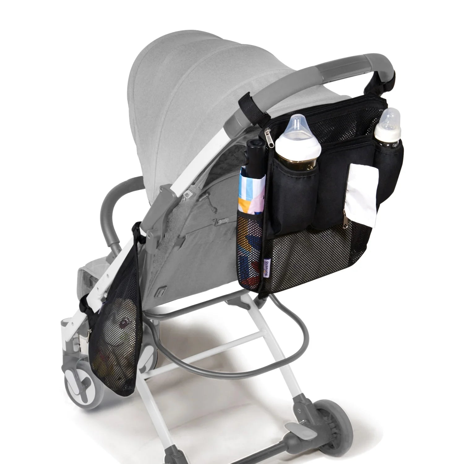 2-in-1 Stroller Cup Holder Organizer
