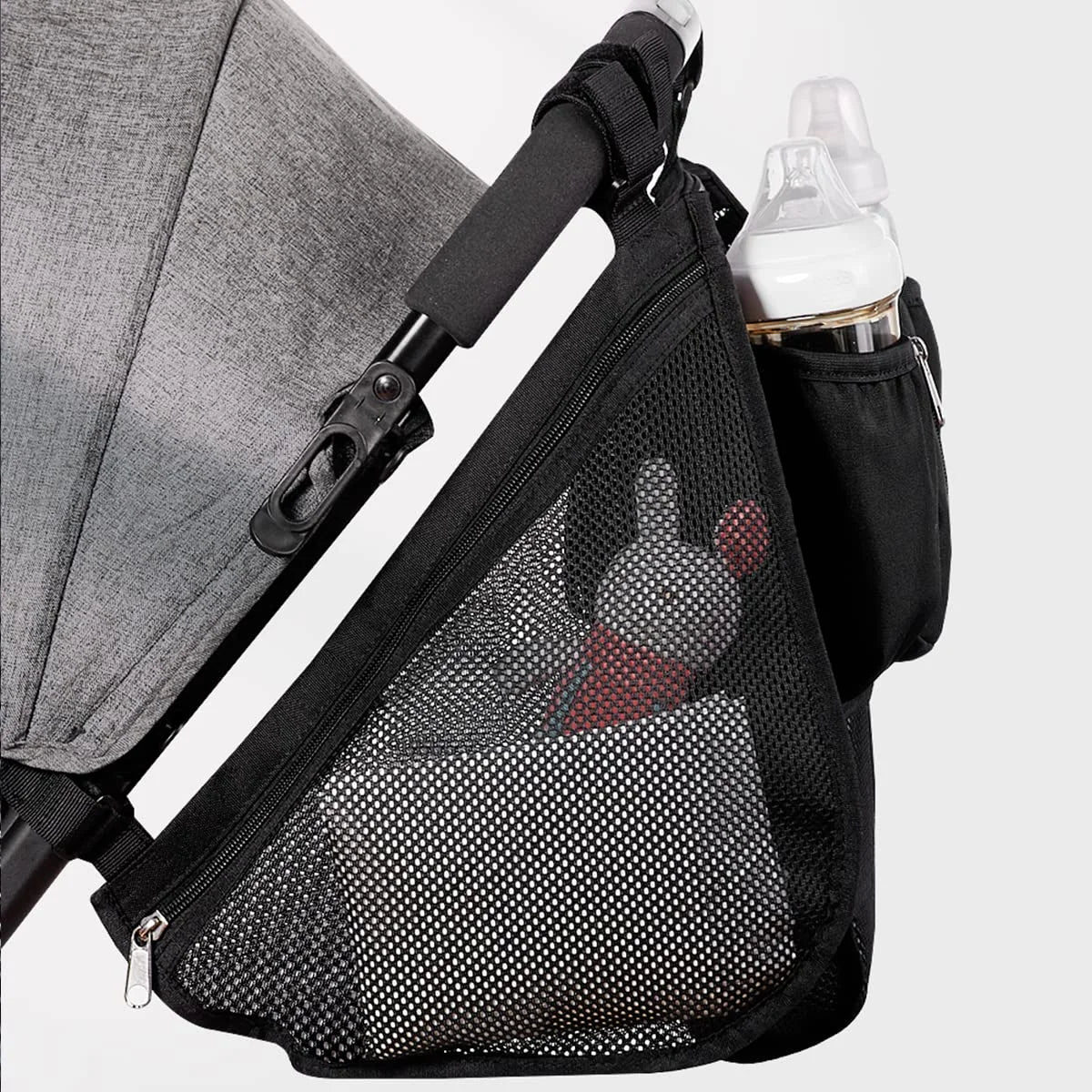 2-in-1 Stroller Cup Holder Organizer