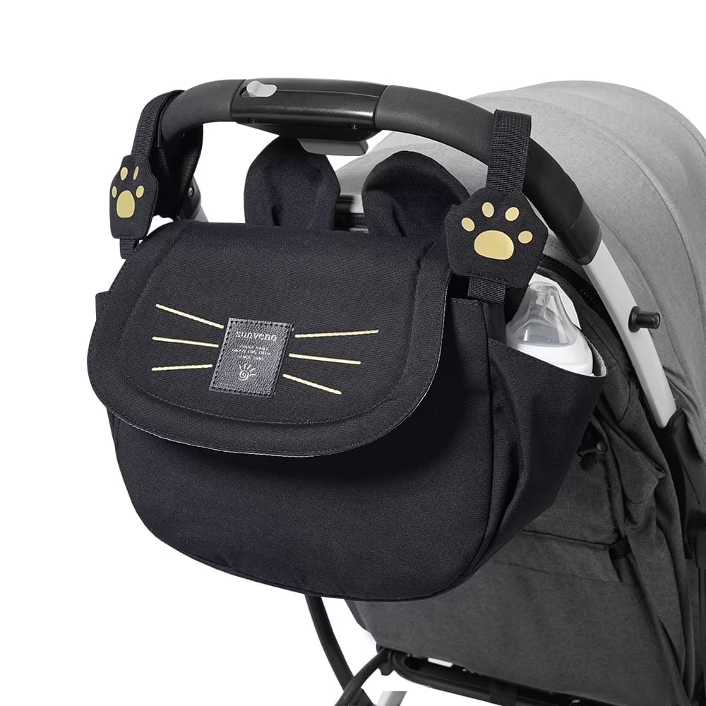 Black Diaper Organizer Bag