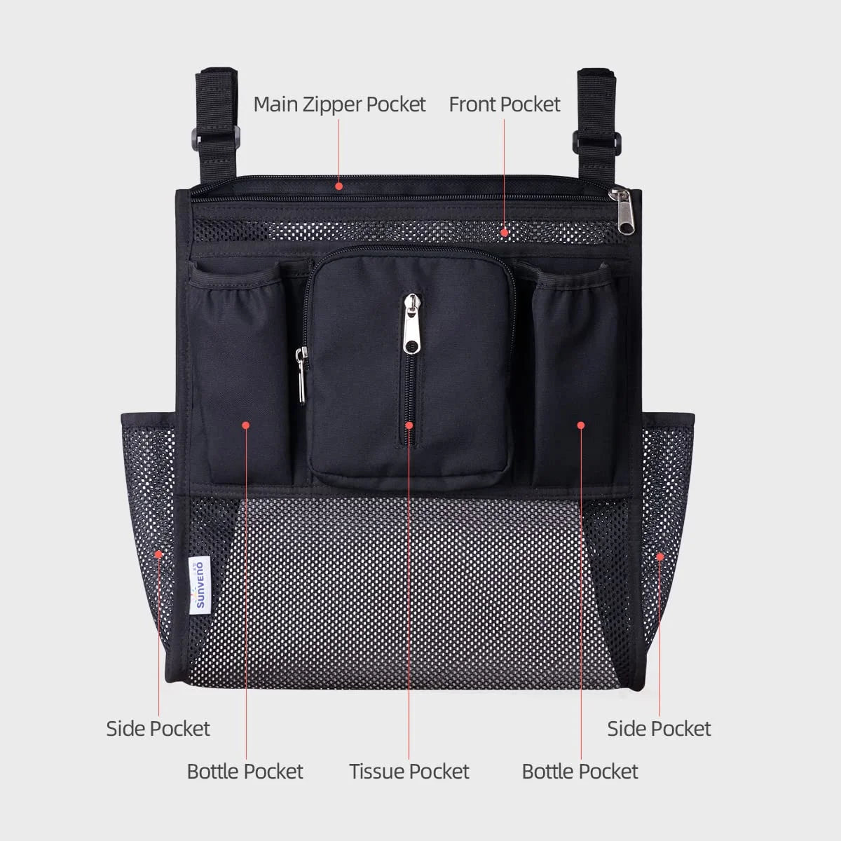 2-in-1 Stroller Cup Holder Organizer