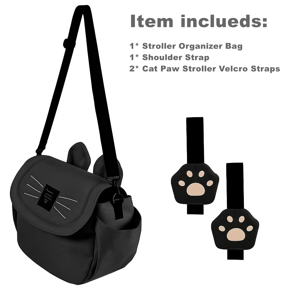 Black Diaper Organizer Bag