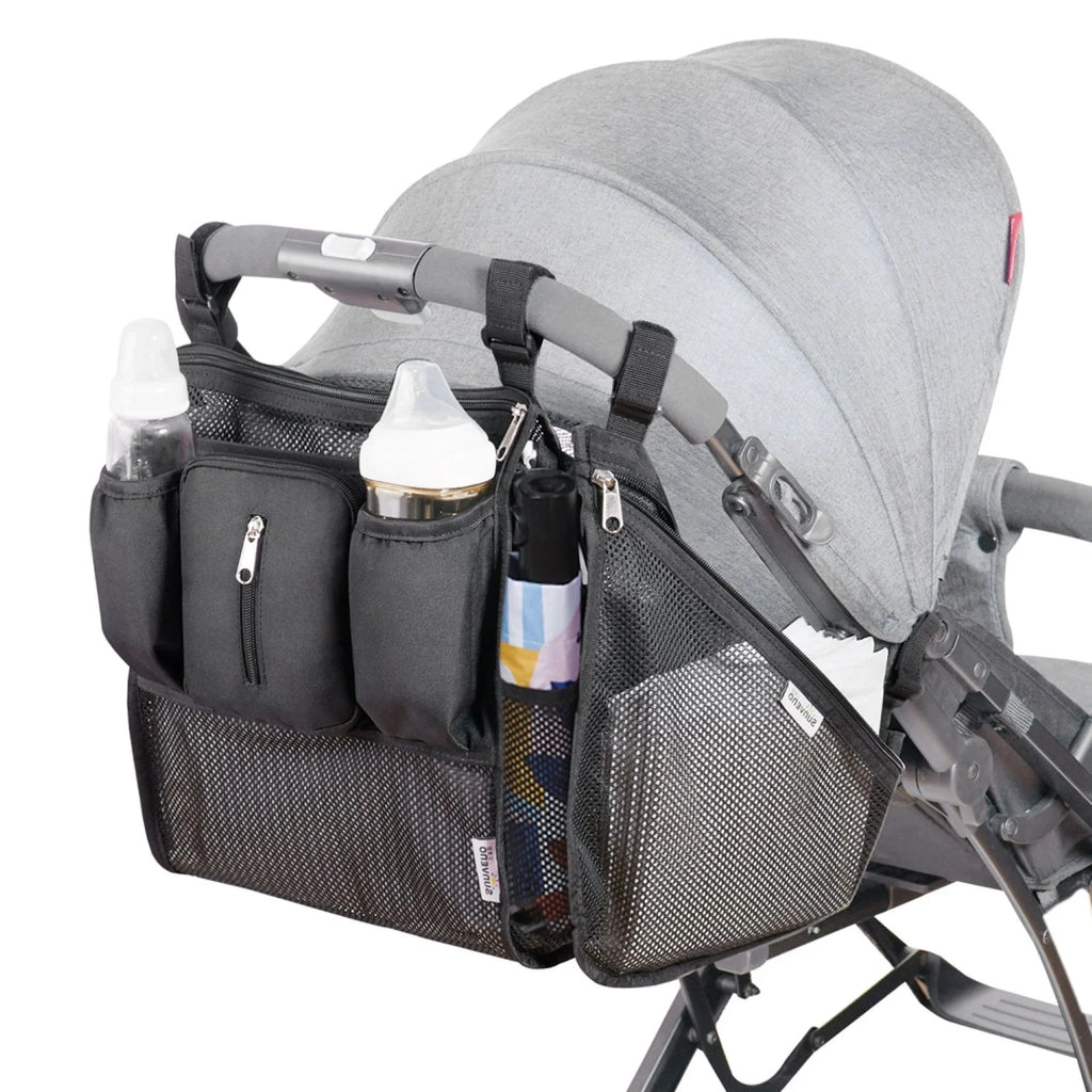 2-in-1 Stroller Cup Holder Organizer