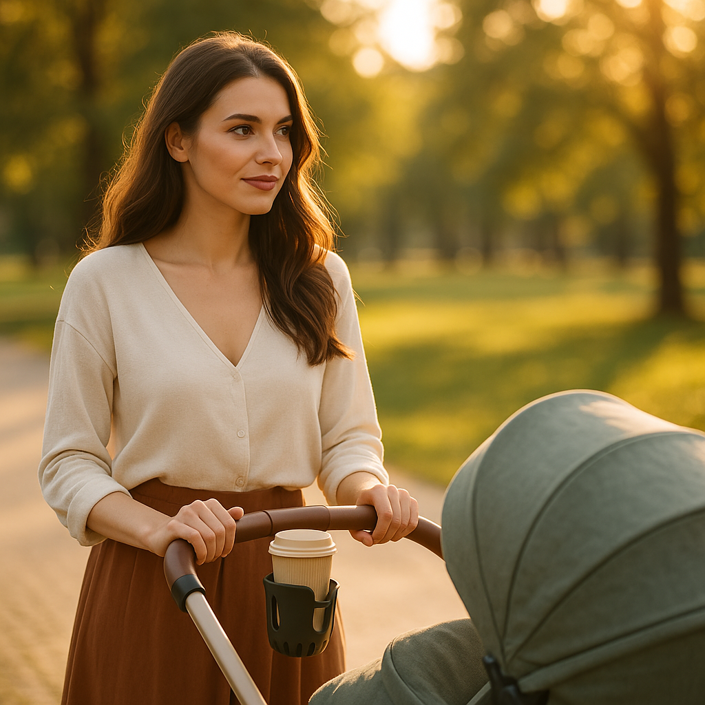 Compact Stroller Cup Holder