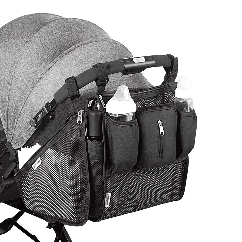 2-in-1 Stroller Cup Holder Organizer