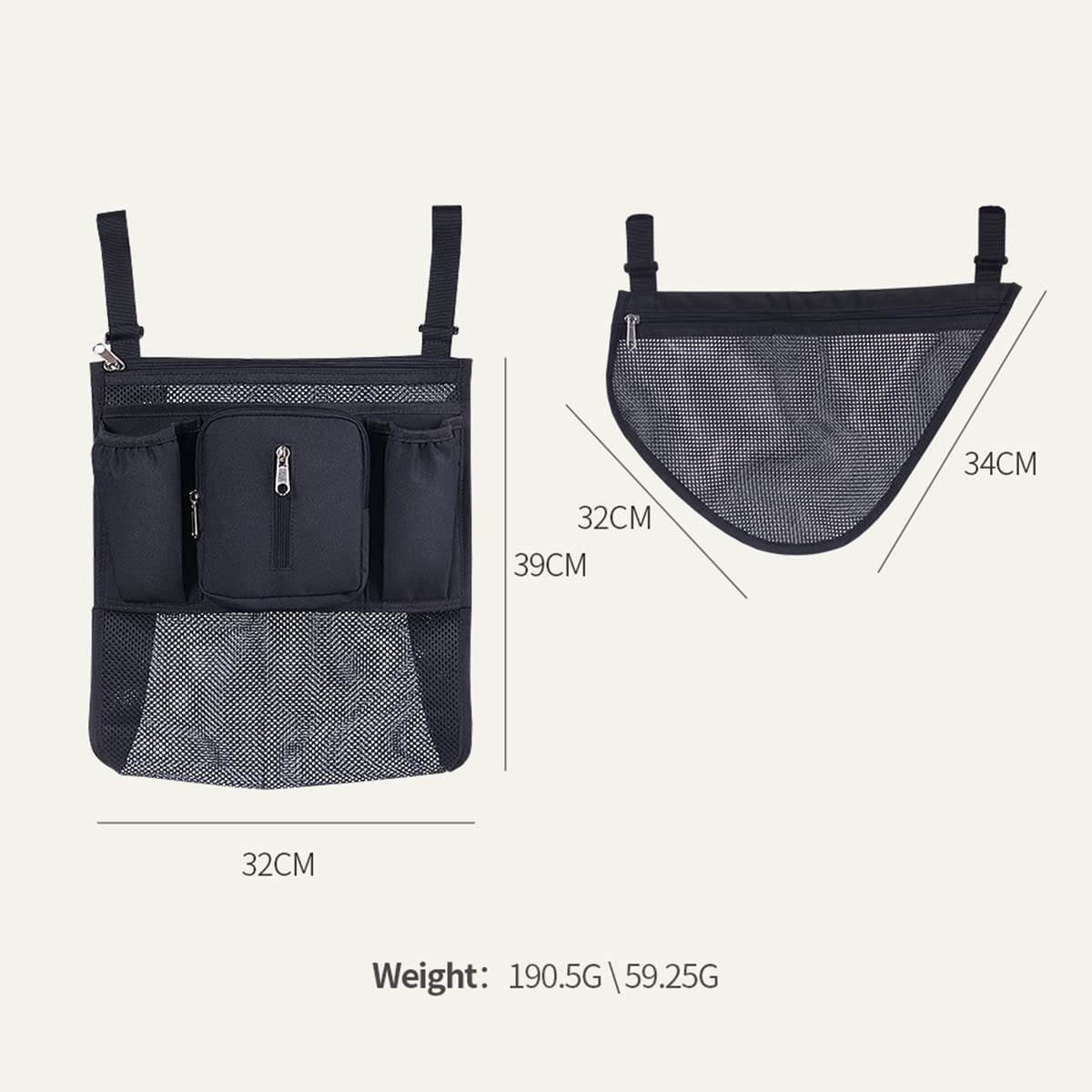 2-in-1 Stroller Cup Holder Organizer