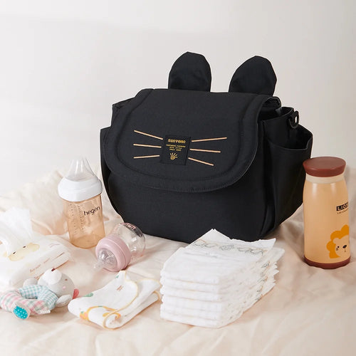 Black Diaper Organizer Bag