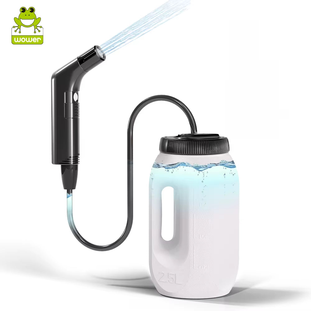 2.5L Portable Electric Bidet Rechargeable Shataf Hand Bidet Butt Sprayer for Personal Hygiene Cleaning Travel Camping Bidet