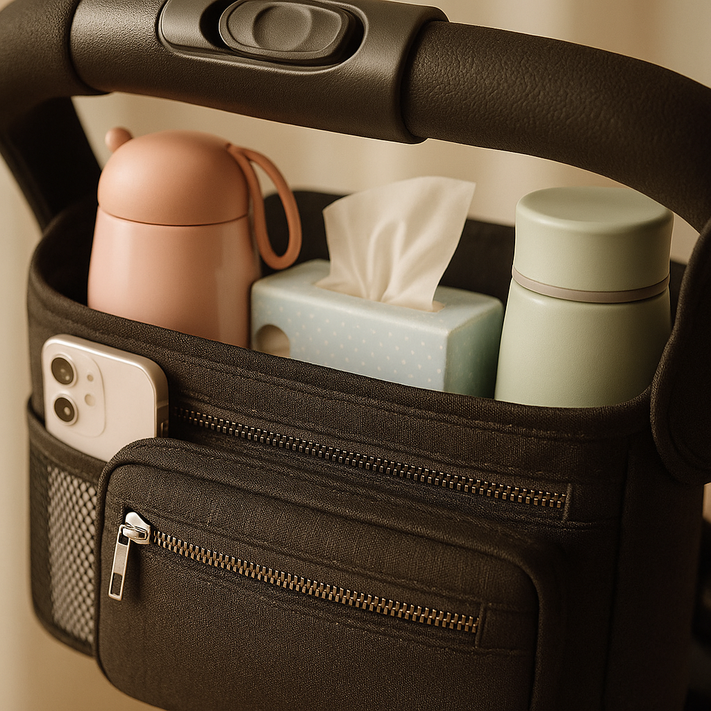 Premium Stroller Organizer Bag - Black