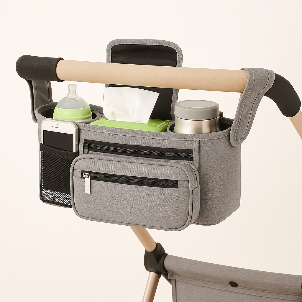 Premium Stroller Organizer Bag - Gray